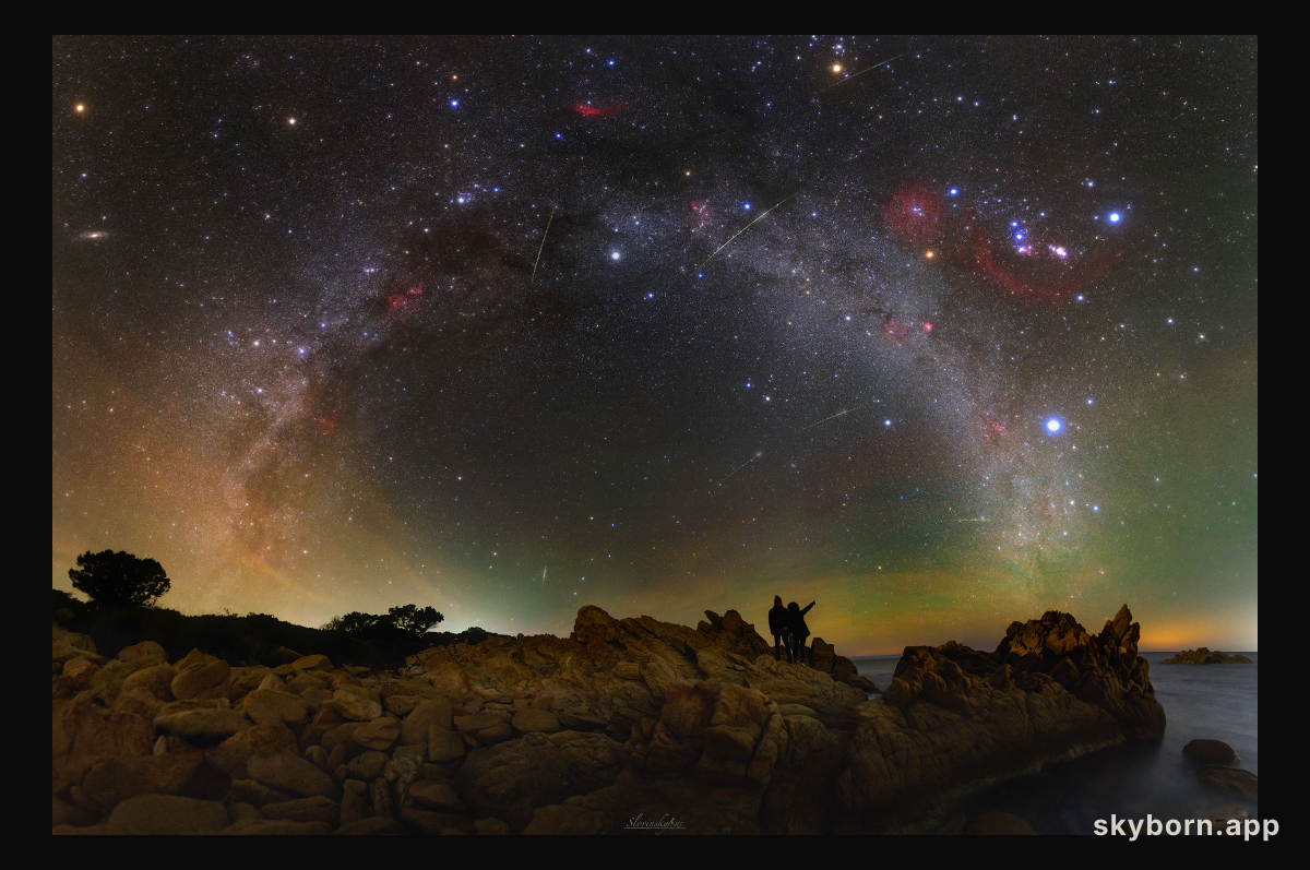 A Night Sky Vista from Sardinia
