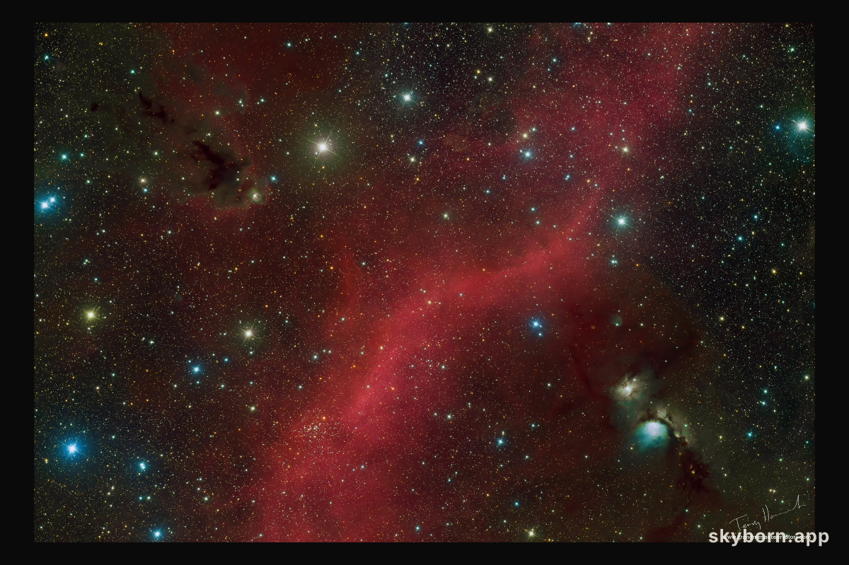 North of Orion's Belt