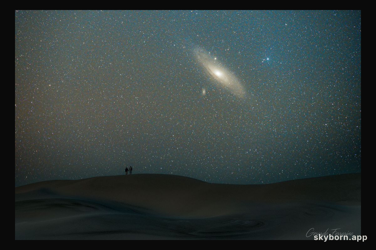 Andromeda over Patagonia