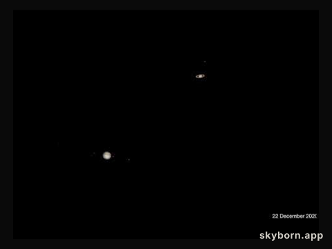 Jupiter and Saturn Great Conjunction: The Movie