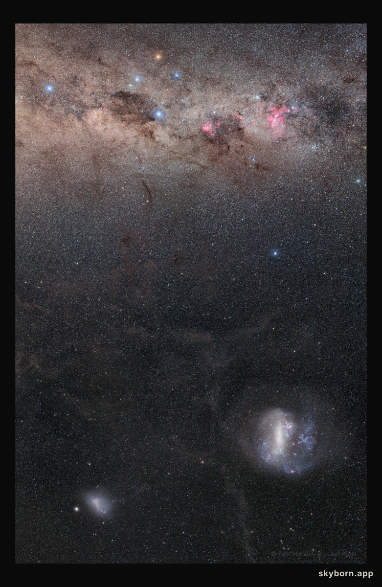 Galaxies and the South Celestial Pole