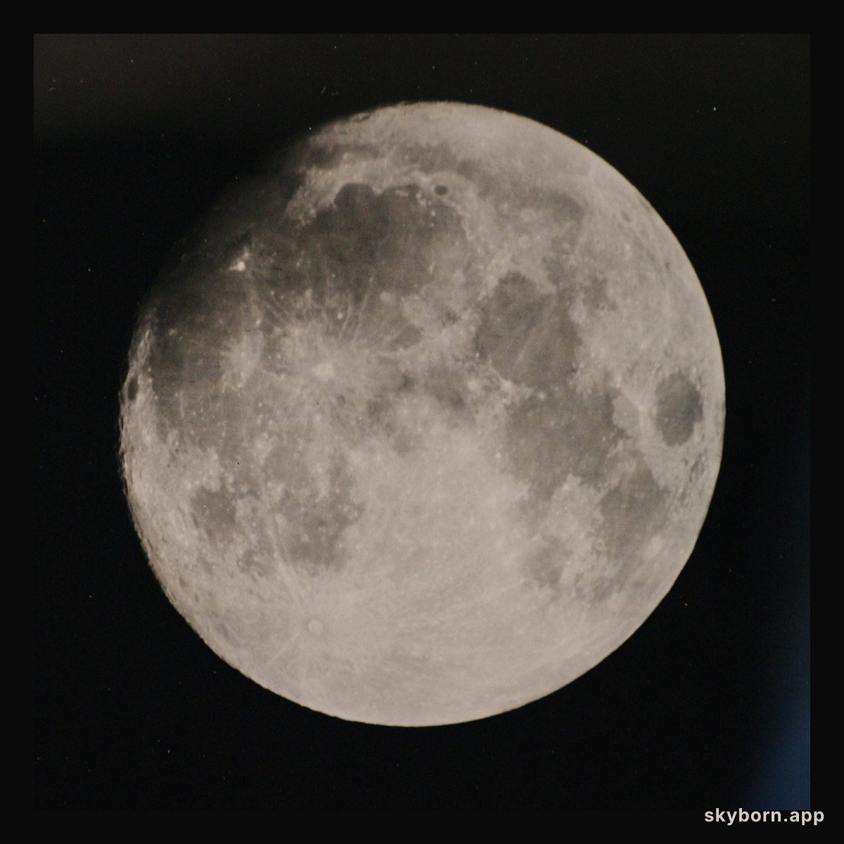 21st Century Wet Collodion Moon