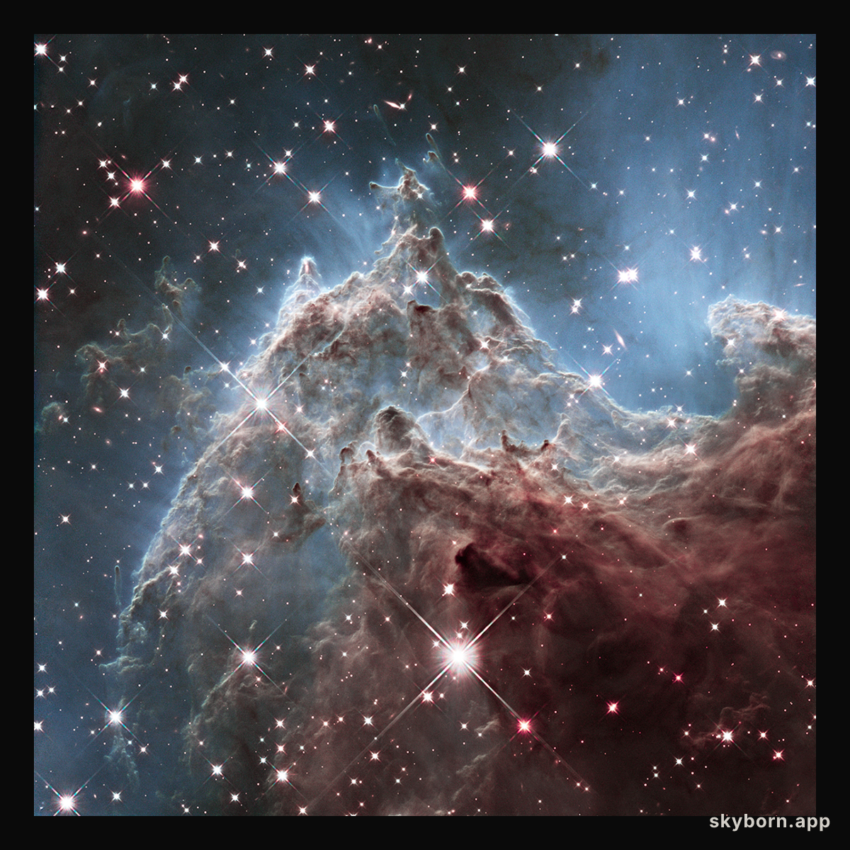 The Mountains of NGC 2174