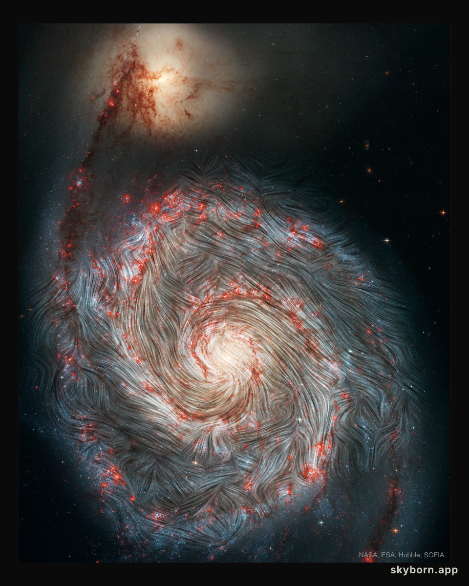 The Magnetic Field of the Whirlpool Galaxy