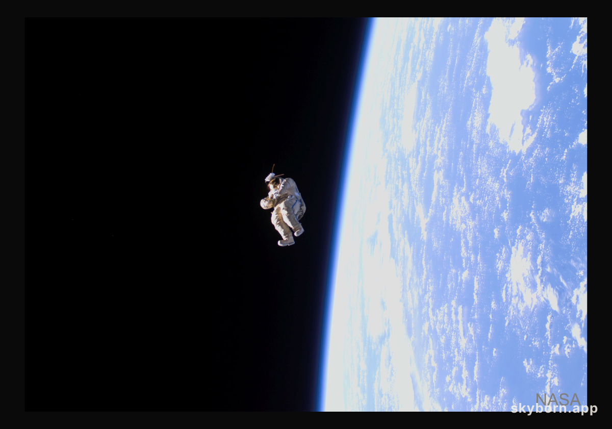 SuitSat-1: A Spacesuit Floats Free