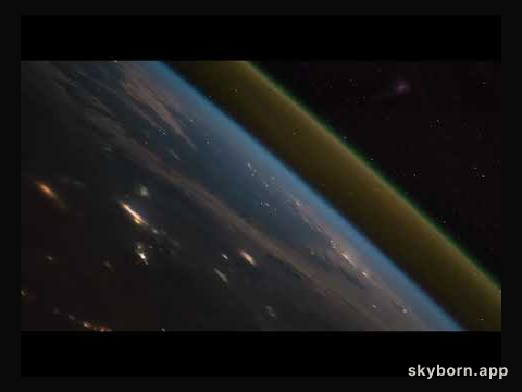 Rocket Launch as Seen from the Space Station