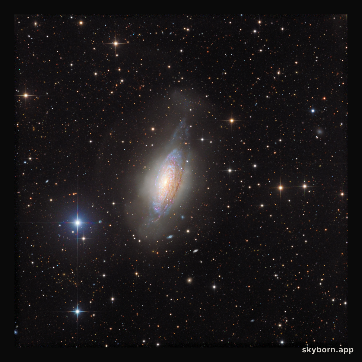 NGC 3521: Galaxy in a Bubble