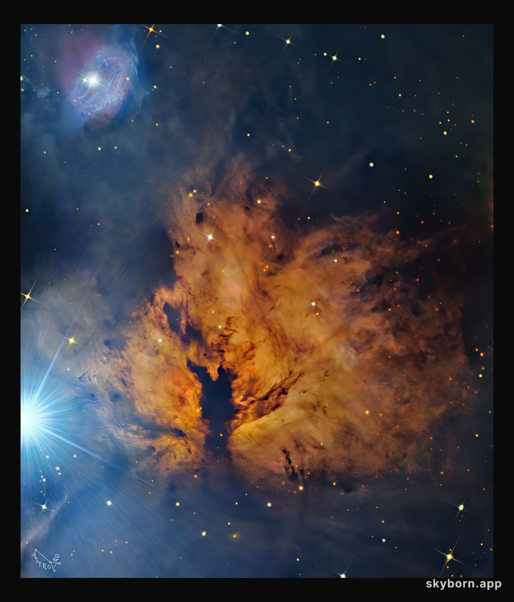 Alnitak and the Flame Nebula