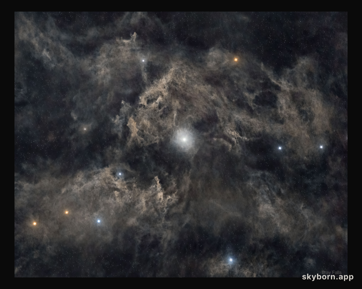 North Star: Polaris and Surrounding Dust