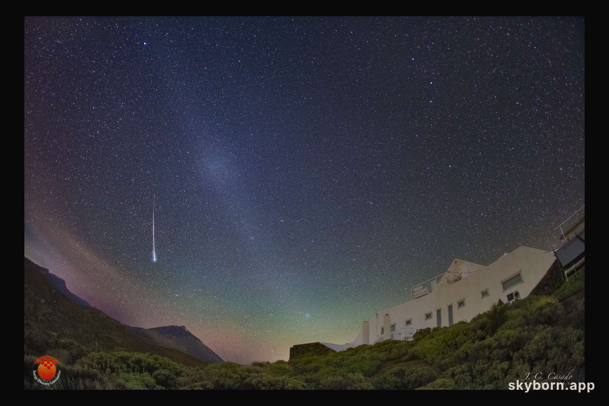 A Meteor and the Gegenschein