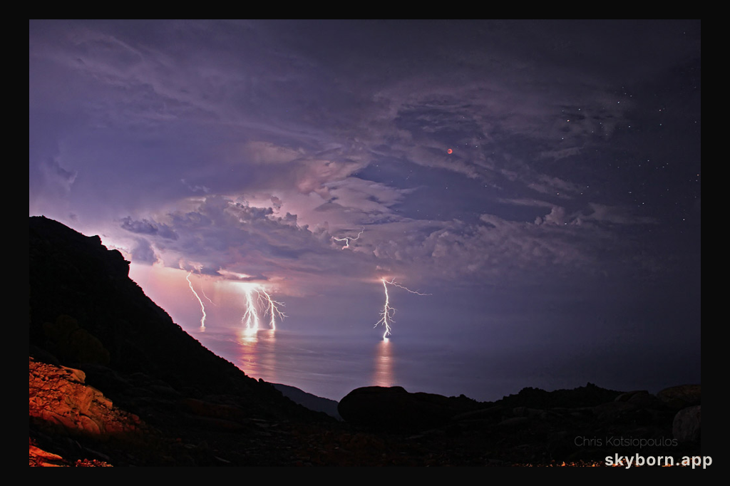 Lightning Eclipse from the Planet of the Goats