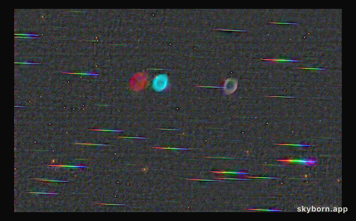 Colors: Ring Nebula versus Stars