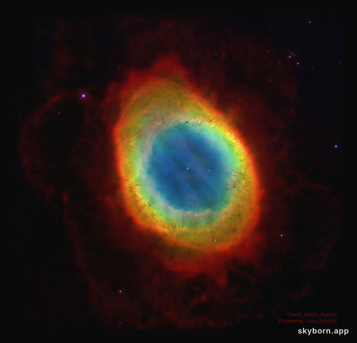 M57: The Ring Nebula from Hubble