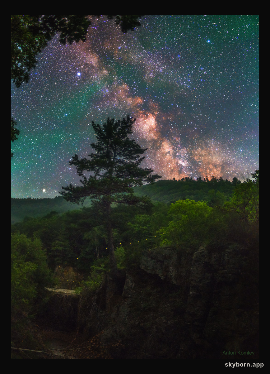 Firefly Milky Way over Russia