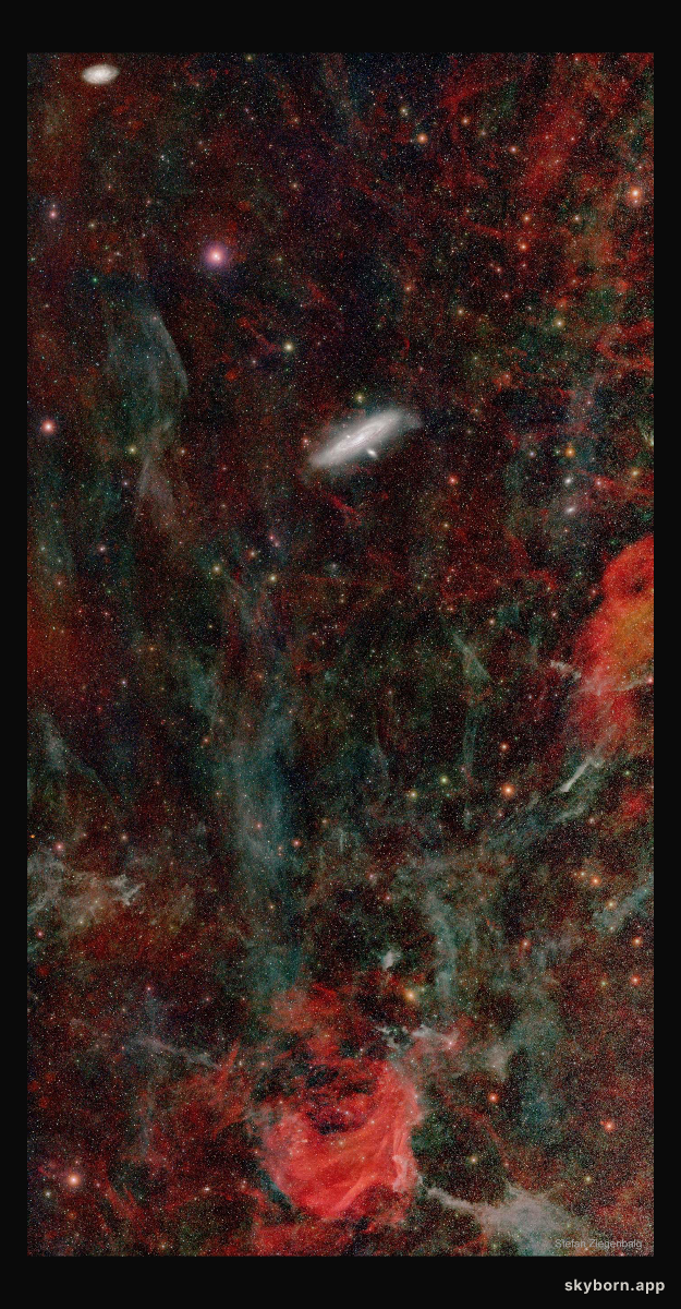 The Deep Sky Toward Andromeda