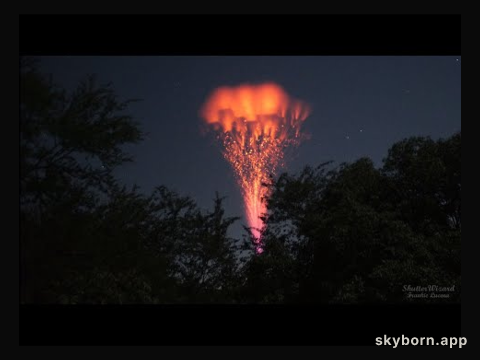 Gigantic Jet Lightning from Puerto Rico