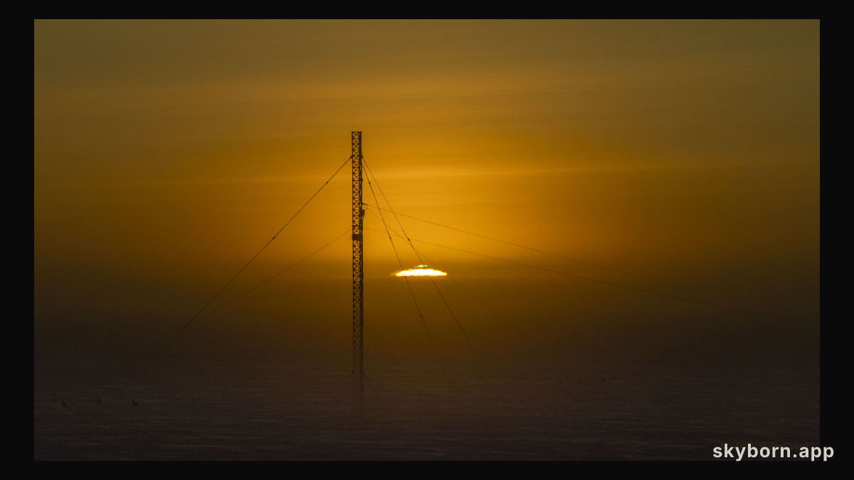 Sunrise at the South Pole