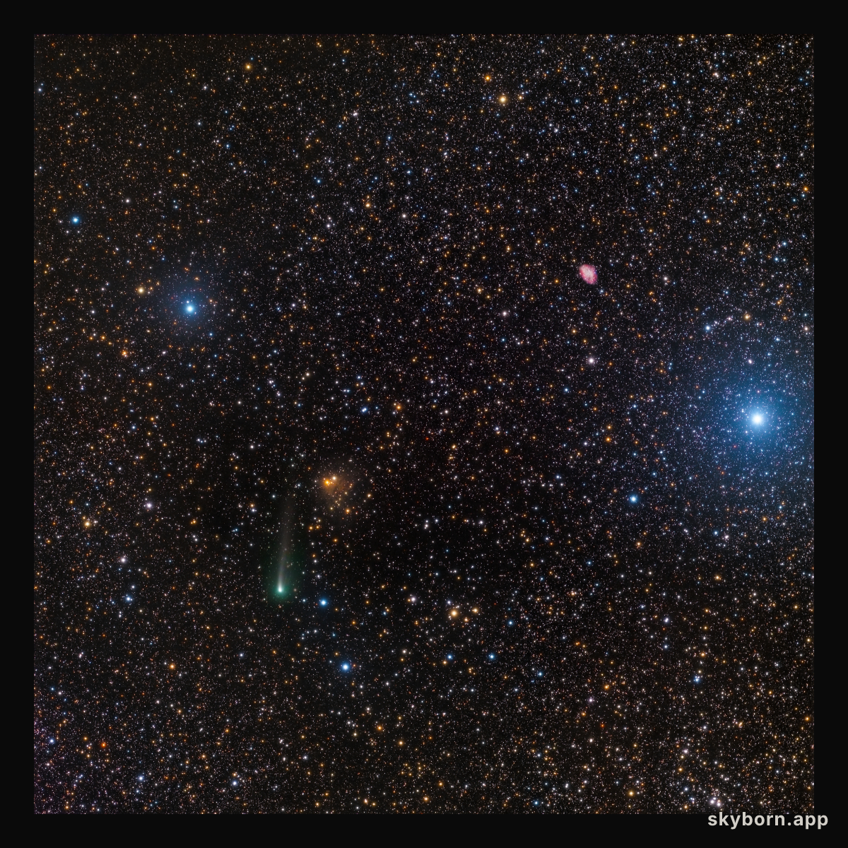 A Comet and a Crab