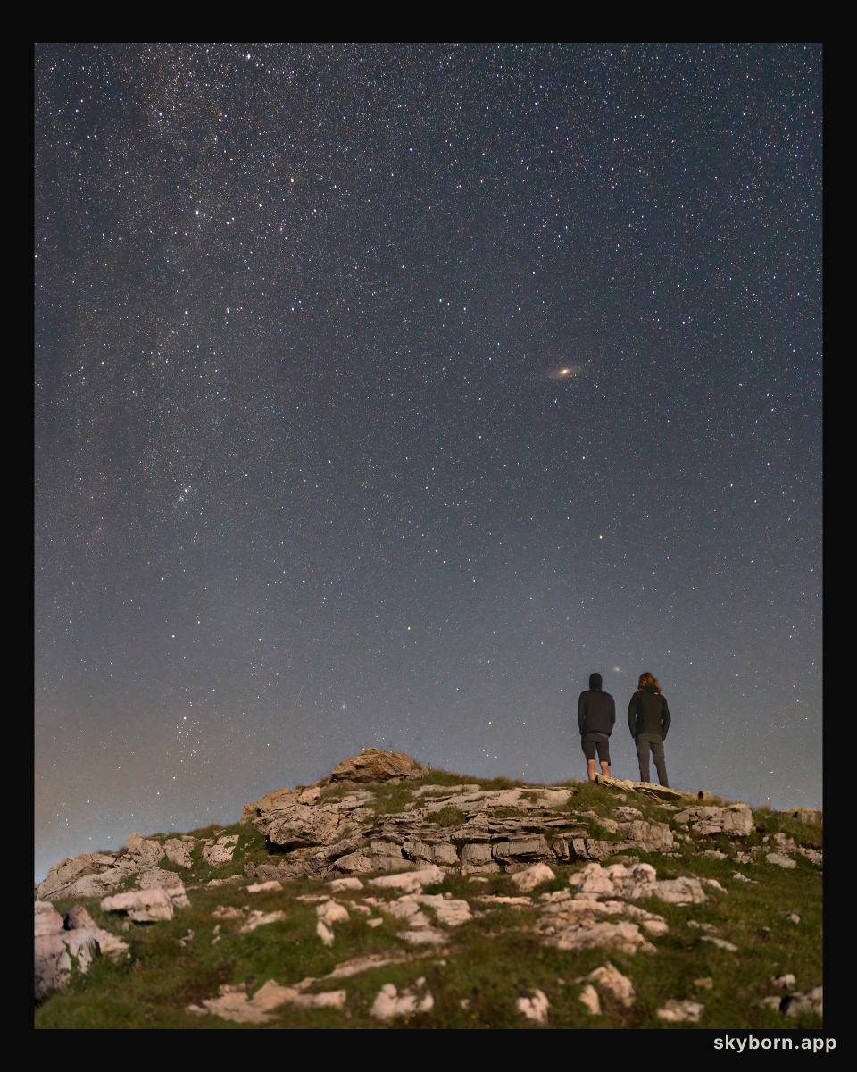 The Galaxy Between Two Friends