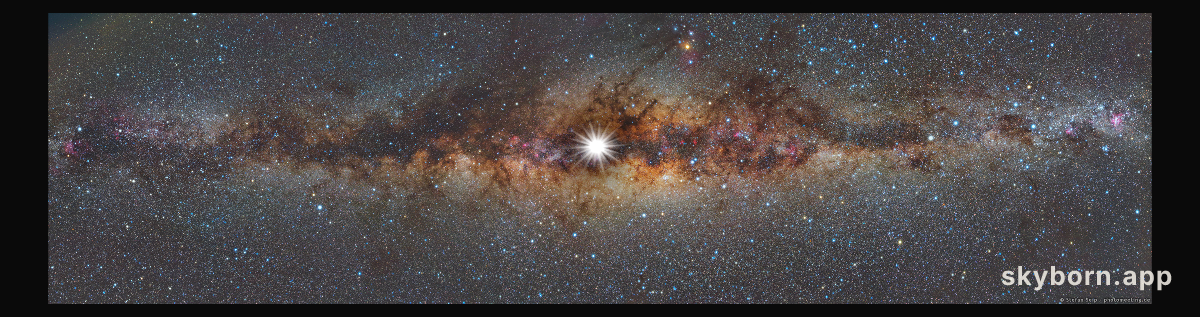 Solstice Sun and Milky Way