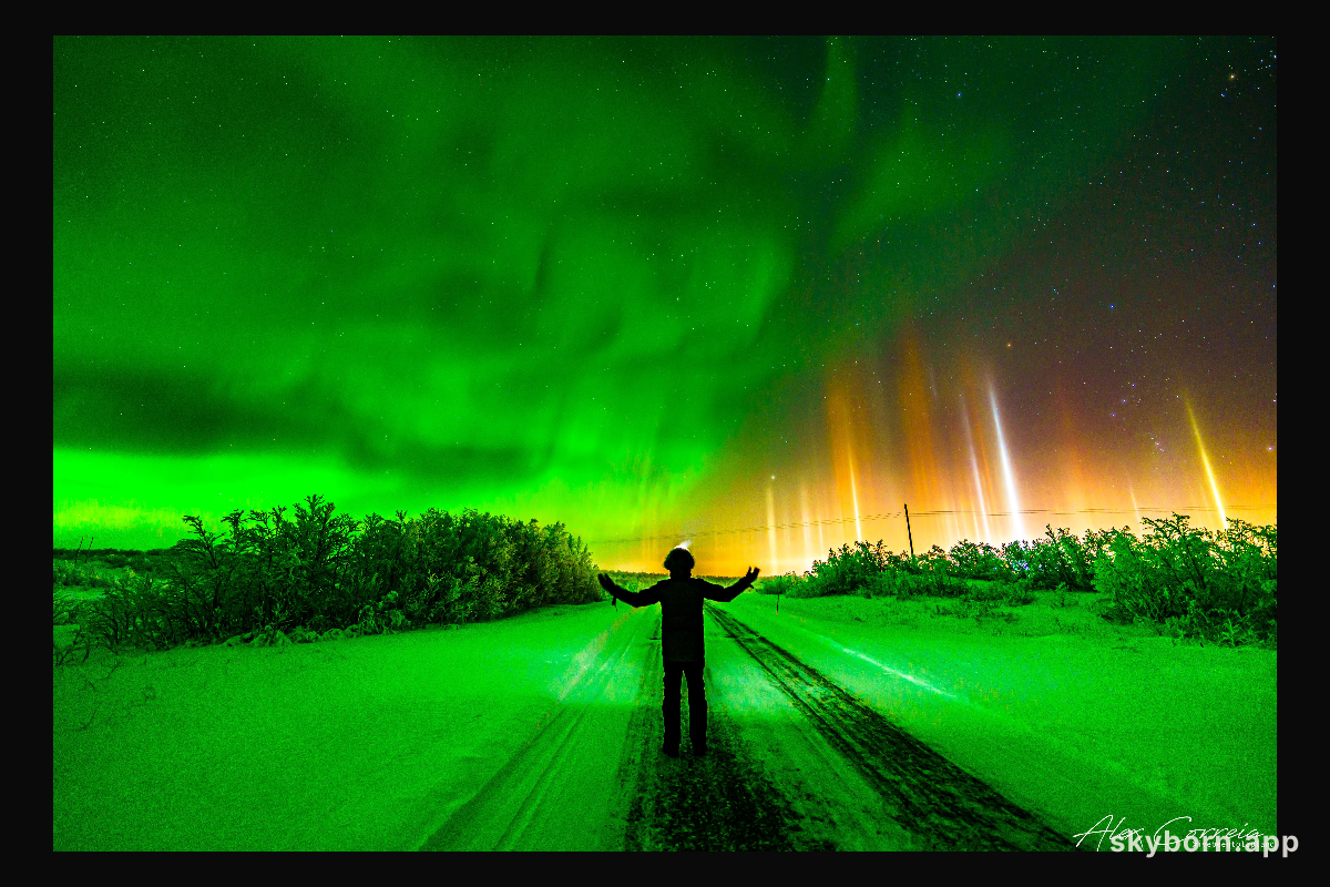 Aurora and Light Pillars over Norway