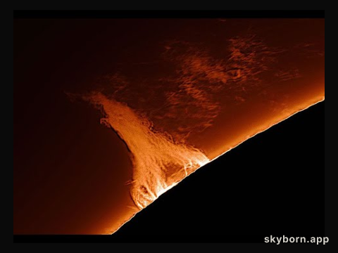 Eiffel Tower Prominence on the Sun