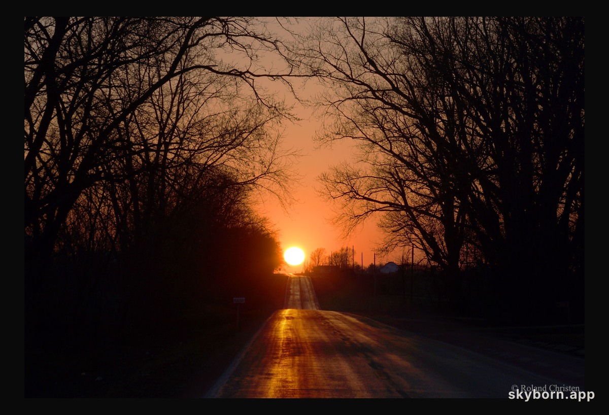 A Picturesque Equinox Sunset