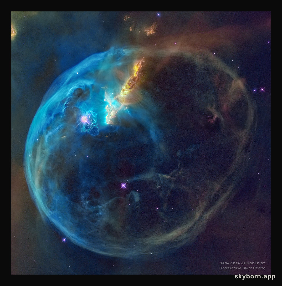 The Bubble Nebula from Hubble