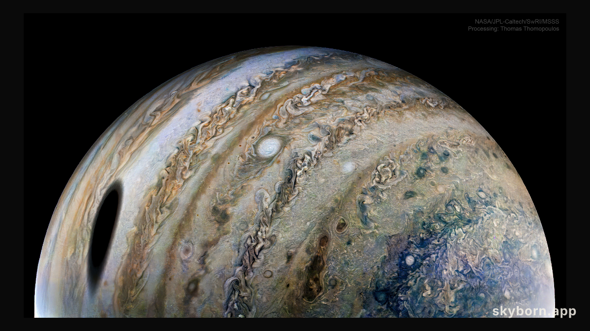 Moon Shadow on Jupiter