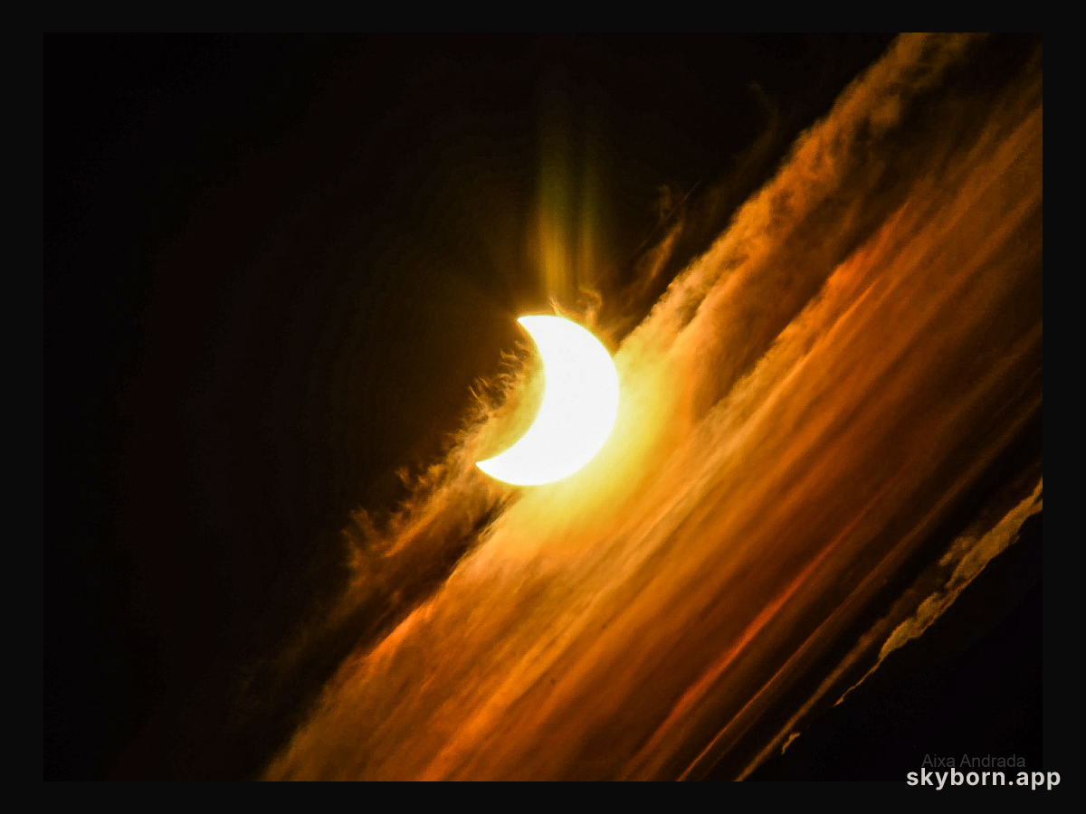 Partial Solar Eclipse over Argentina