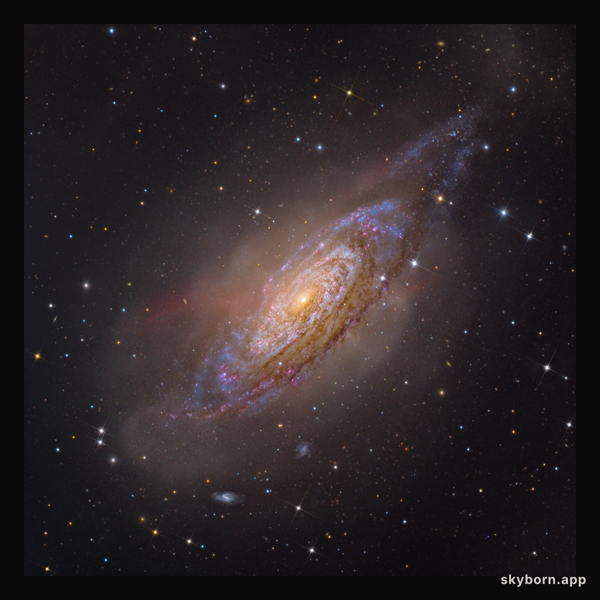 NGC 3521: Galaxy in a Bubble