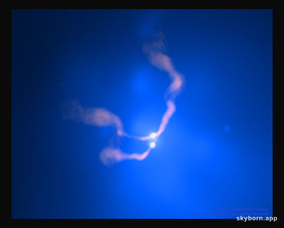 Two Black Holes Dancing in 3C 75