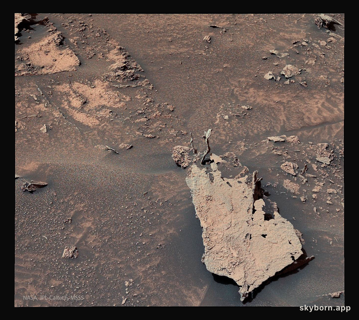 Rock Fingers on Mars