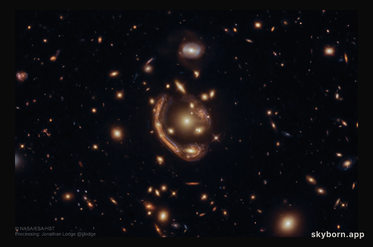 A Molten Galaxy Einstein Ring