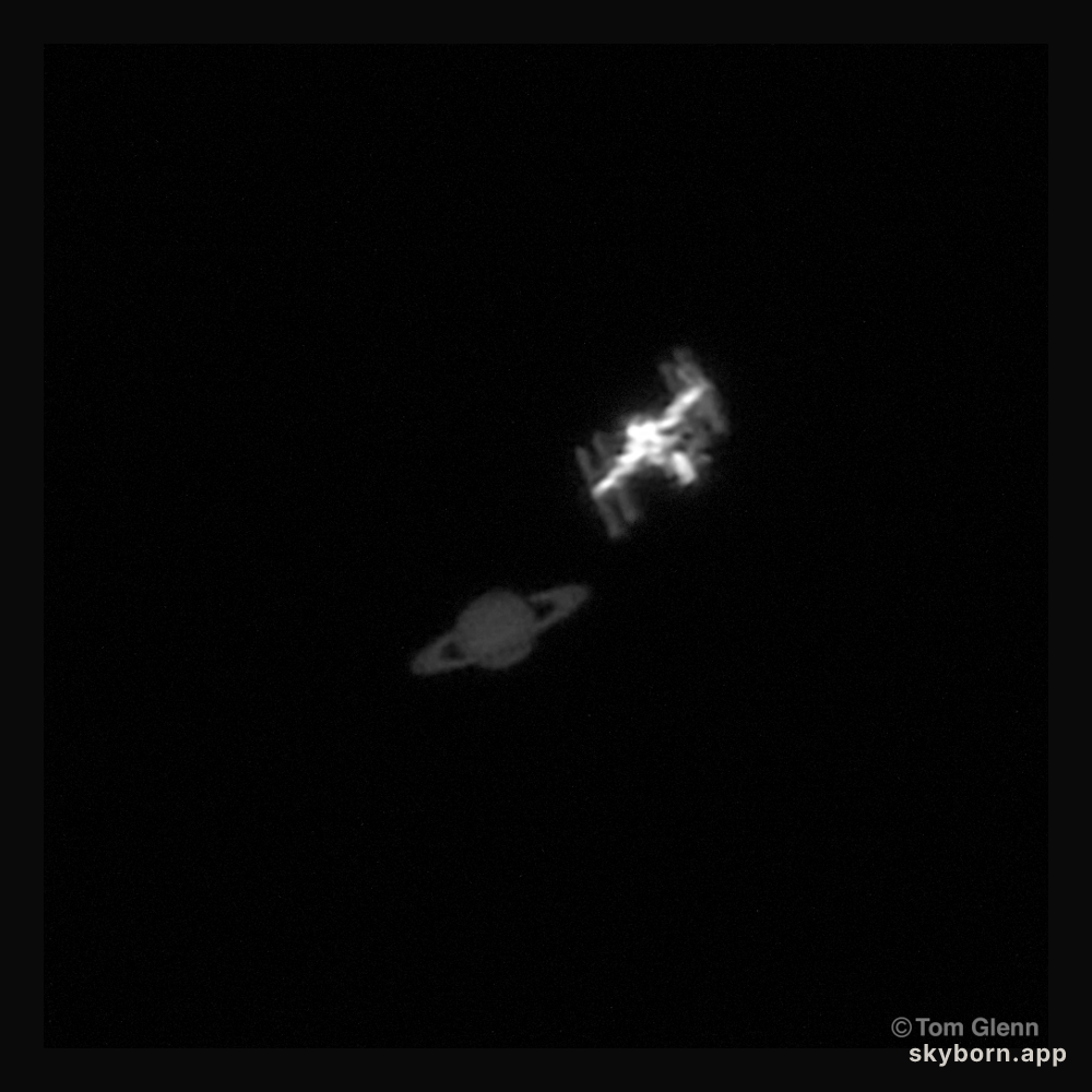 Saturn and the ISS