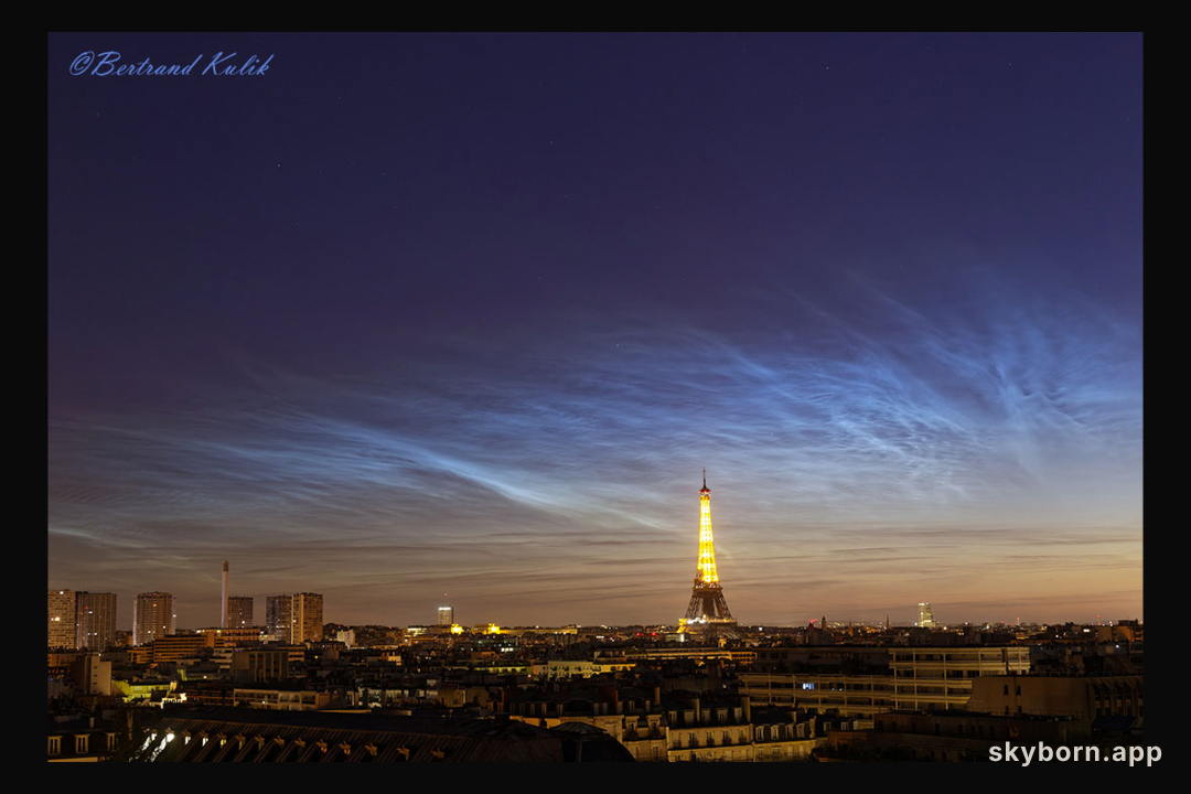 Noctilucent Clouds over Paris