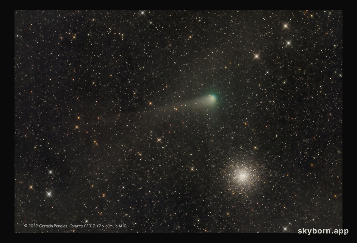 Messier 10 and Comet