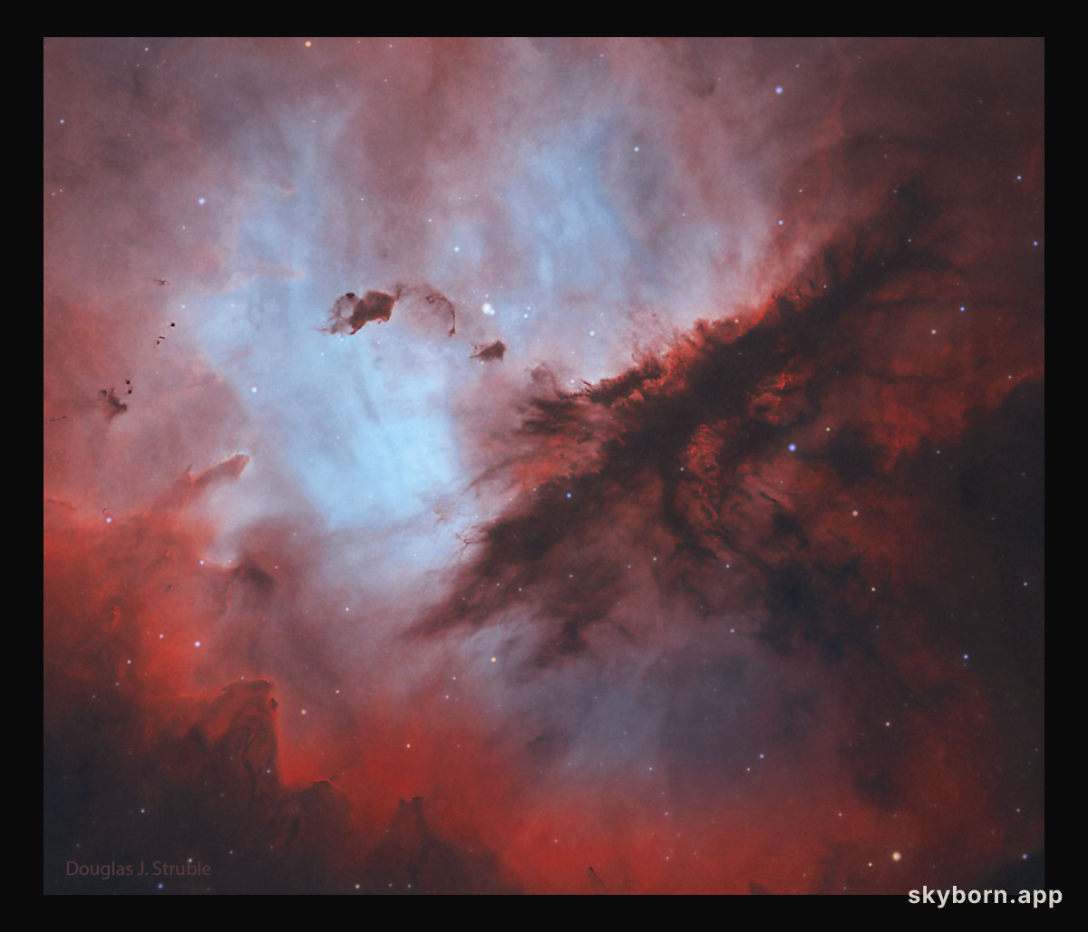 Dust Clouds of the Pacman Nebula