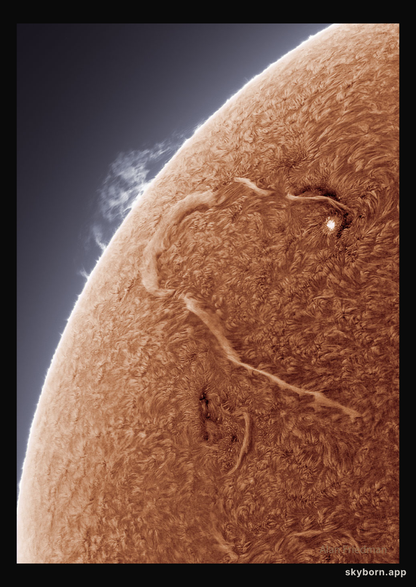 A Long Snaking Filament on the Sun
