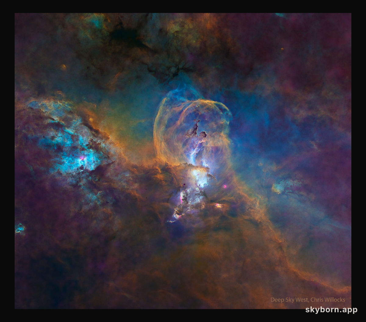 Star Forming Region NGC 3582 without Stars