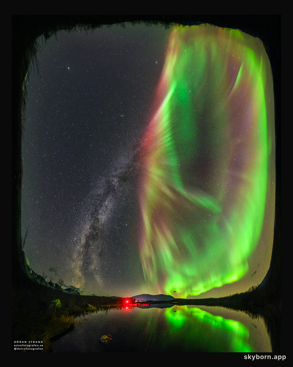 Milky Way Auroral Flower