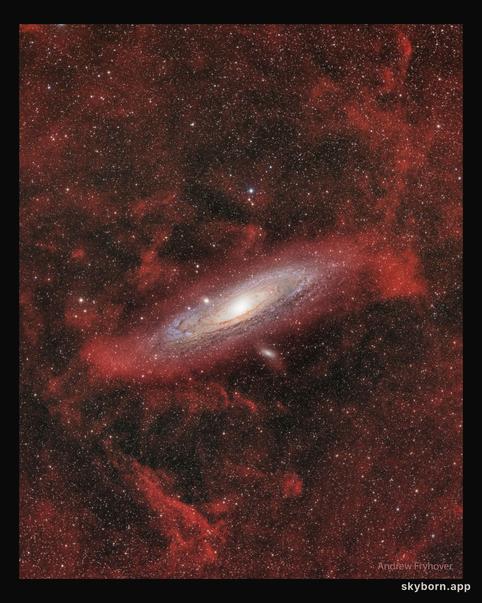 Clouds Around Galaxy Andromeda