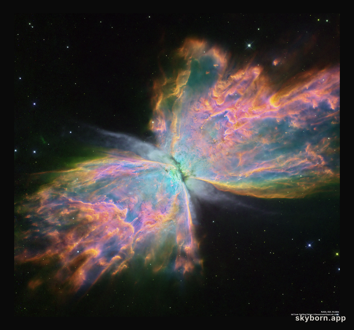 The Butterfly Nebula from Hubble