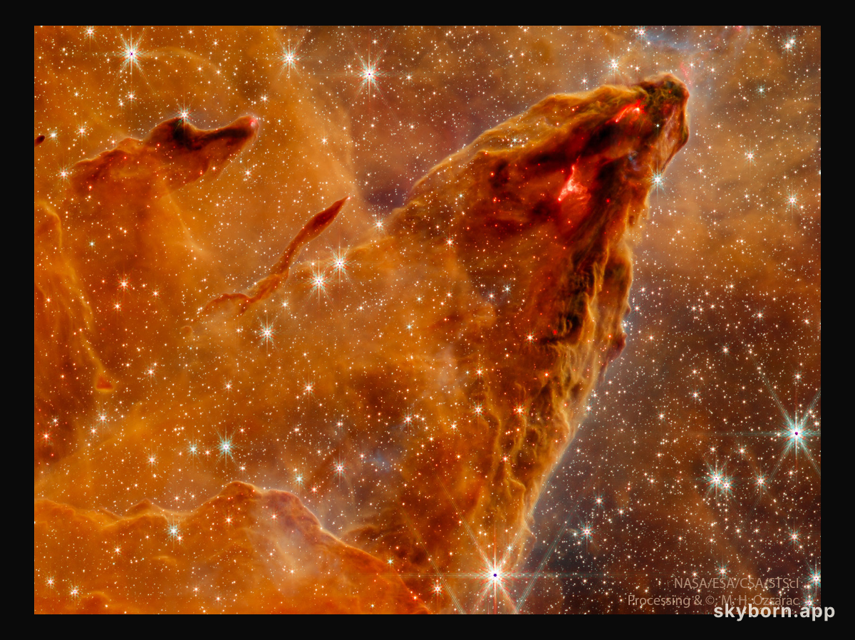M16: A Star Forming Pillar from Webb