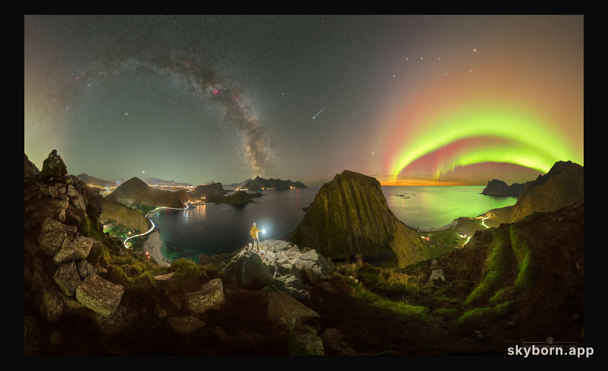 An Artful Sky over Lofoten Islands