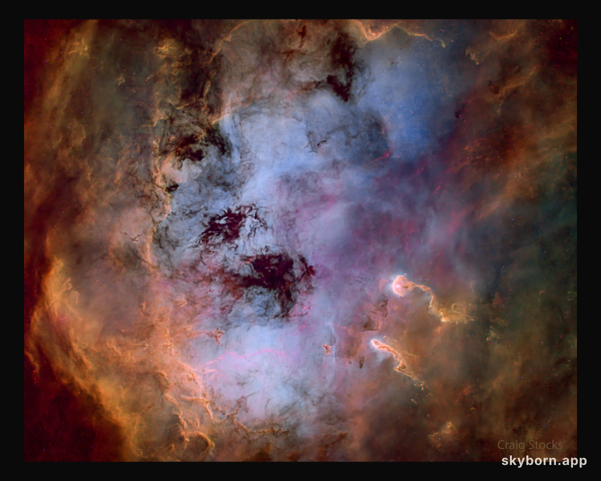 The Tadpole Nebula in Gas and Dust