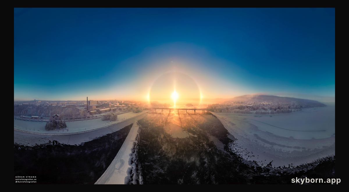 Sun Halo at Sixty-three Degrees North