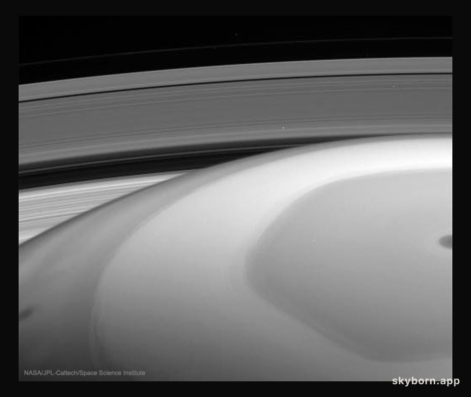 Cassini Looks Out from Saturn