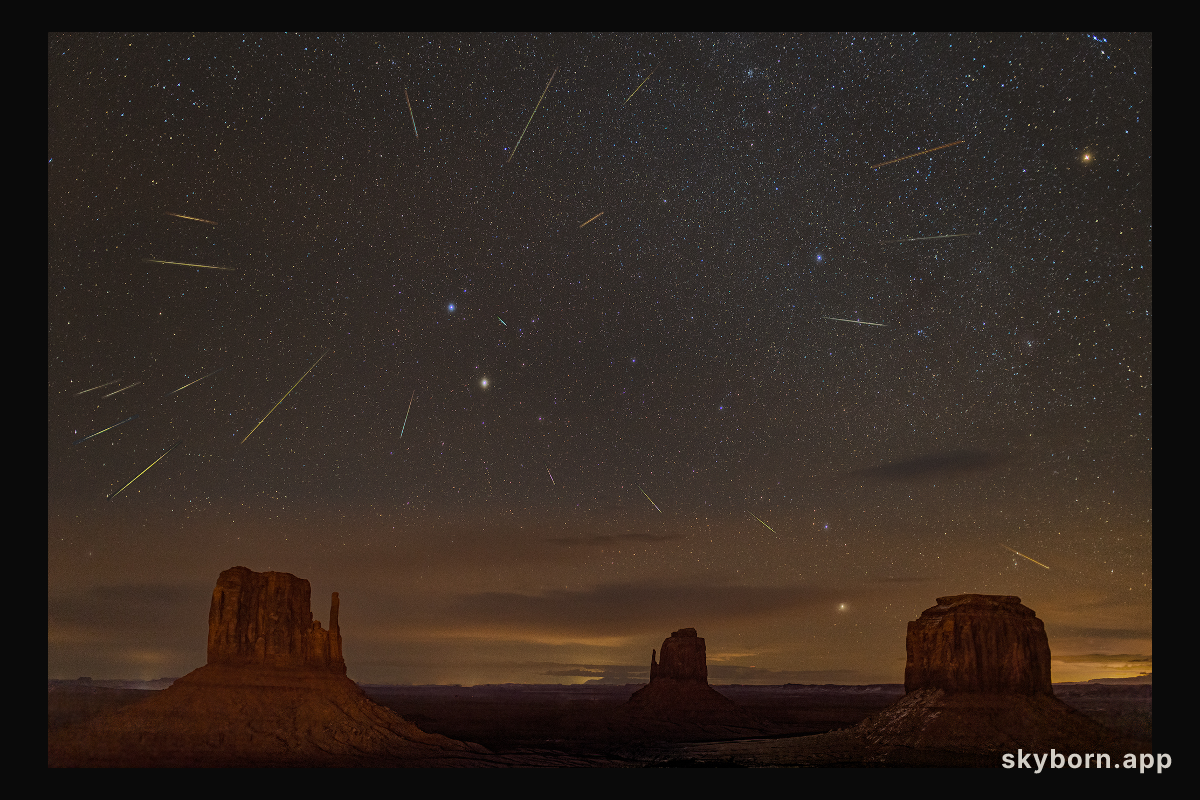 Geminids and the Mittens