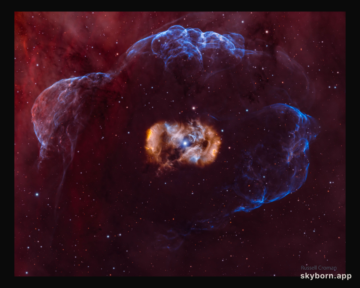 NGC 6164: Dragon's Egg Nebula and Halo